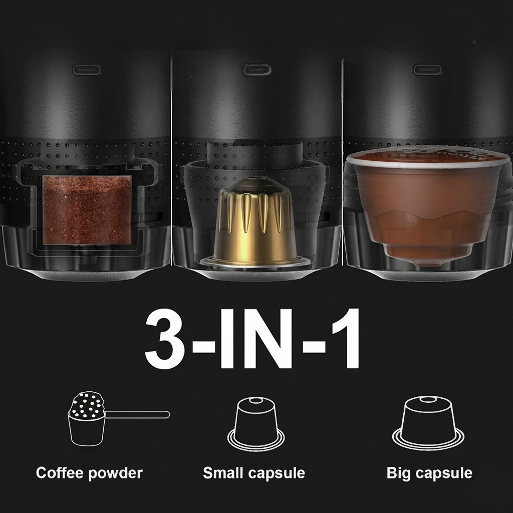 3-in-1 Portable Espresso Maker